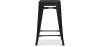 Stołek barowy - Industrial Design - Matte Steel - 60cm - New Edition - Stylix image 7