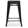 Stołek barowy - Industrial Design - Matte Steel - 60cm - New Edition - Stylix image 7