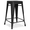 Stołek barowy - Industrial Design - Matte Steel - 60cm - New Edition - Stylix image 7