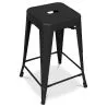 Stołek barowy - Industrial Design - Matte Steel - 60cm - New Edition - Stylix image 7
