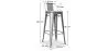 Stołek barowy z oparciem - Industrial Design - 76cm - New Edition - Stylix image 7