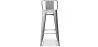 Stołek barowy z oparciem - Industrial Design - 76cm - New Edition - Stylix image 7