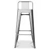 Stołek barowy z oparciem - Industrial Design - 76cm - New Edition - Stylix image 7