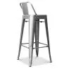 Stołek barowy z oparciem - Industrial Design - 76cm - New Edition - Stylix image 7
