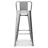 Stołek barowy z oparciem - Industrial Design - 76cm - New Edition - Stylix image 7
