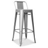Stołek barowy z oparciem - Industrial Design - 76cm - New Edition - Stylix image 7