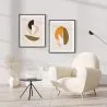 Fotel z podłokietnikami - tapicerowany tkaniną bouclé - Belise image 7