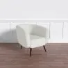 Fotel z podłokietnikami - tapicerowany tkaniną bouclé - Nuba image 7