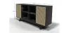 Kredens z naturalnego drewna - Vintage Design - Czarny - Edan image 7