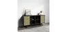 Kredens z naturalnego drewna - Vintage Design - Czarny - Edan image 7