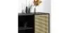 Kredens z naturalnego drewna - Vintage Design - Czarny - Edan image 7