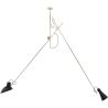 Lampa sufitowa z lampką biurkową - Lampa wisząca - 2 ramiona - Pats image 7