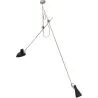 Lampa sufitowa z lampką biurkową - Lampa wisząca - 2 ramiona - Pats image 7