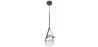 Lampa sufitowa - Lampa wisząca - Skóra i szkło - Bim image 7