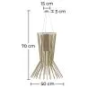 Złota lampa sufitowa - Lampa wisząca z designem - Madison image 7