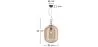 Lampa sufitowa z kryształem - Lampa wisząca w stylu nowoczesnym - Średnia - Grau image 7