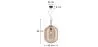 Lampa sufitowa z kryształem - Lampa wisząca - Duża - Grau image 7