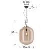 Lampa sufitowa z kryształem - Lampa wisząca - Duża - Grau image 7