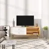 Drewniany stojak na telewizor - skandynawski design - Lenark image 7
