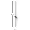 Lampa ścienna - Metalowy pręt - LED 100cm - Hernel image 7