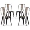Zestaw 4 krzeseł do jadalni - Industrial Design - New Edition - Stylix image 7