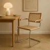 Krzesło do jadalni z podłokietnikami - Vintage Design - Drewno i Rattan - Bruna image 7