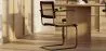Krzesło do jadalni z podłokietnikami - Vintage - drewno i rattan - Bastral image 7
