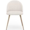 Krzesło do jadalni - Tapicerowane w tkaninie bouclé - Design skandynawski - Evelyne image 7