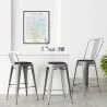 Zestaw 4 magnetycznych poduszek na kwadratowe siedzisko krzesła – ekoskóra – Stylix image 7