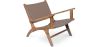 Fotel Salonowy z Podłokietnikami - Fotel Boho Bali Design - Drewno i Skóra - Recia image 7