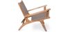 Fotel Salonowy z Podłokietnikami - Fotel Boho Bali Design - Drewno i Skóra - Recia image 7