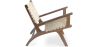 Fotel Salonowy z Podłokietnikami - Fotel Boho Bali Design - Drewno i Len - Recia image 7