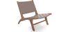 Fotel Salonowy - Fotel Boho Bali Design - Drewno i Skóra - Recia image 7