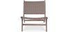 Fotel Salonowy - Fotel Boho Bali Design - Drewno i Skóra - Recia image 7