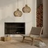 Fotel Salonowy - Fotel Boho Bali Design - Drewno i Skóra - Recia image 7