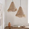 Lampa sufitowa z trawy morskiej - Lampa wisząca w stylu boho Bali - Pitse image 7