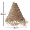 Lampa sufitowa z trawy morskiej - Lampa wisząca w stylu boho Bali - Pitse image 7
