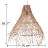 Lampa sufitowa z rattanu - lampa wisząca w stylu boho Bali - Trui image 7