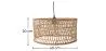 Lampa sufitowa z rattanu - lampa wisząca w stylu boho Bali - Beri image 7