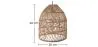 Lampa sufitowa z rattanu - lampa wisząca w stylu boho Bali - Dina image 7