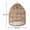 Lampa sufitowa z rattanu - lampa wisząca w stylu boho Bali - Dina image 7