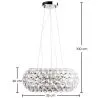 Lampa sufitowa - Kinkiet - Kule ze szkła - 35 cm - Savoni image 7