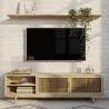 Drewniany stojak na telewizor - naturalne drewno - Boho Bali Design - Treys image 7