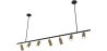 Lampa sufitowa szynowa - 7 regulowanych złotych reflektorów - 140CM image 7