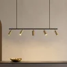 Lampa Szynowa sufitowa - 5 Regulowanych Złotych Reflektorów - 110CM image 7