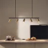 Lampa Szynowa sufitowa - 5 Regulowanych Złotych Reflektorów - 110CM image 7