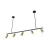 Lampa Szynowa sufitowa - 5 Regulowanych Złotych Reflektorów - 110CM image 7