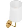 Lampa Ścienna - Złota z Abażurem z Tkaniny - Miu image 7