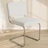Krzesło do jadalni - tapicerowane tkaniną bouclé - Henr image 7