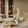 Okrągłe krzesło ogrodowe z syntetycznego rattanu - Projekt Boho Bali - Elsa image 7